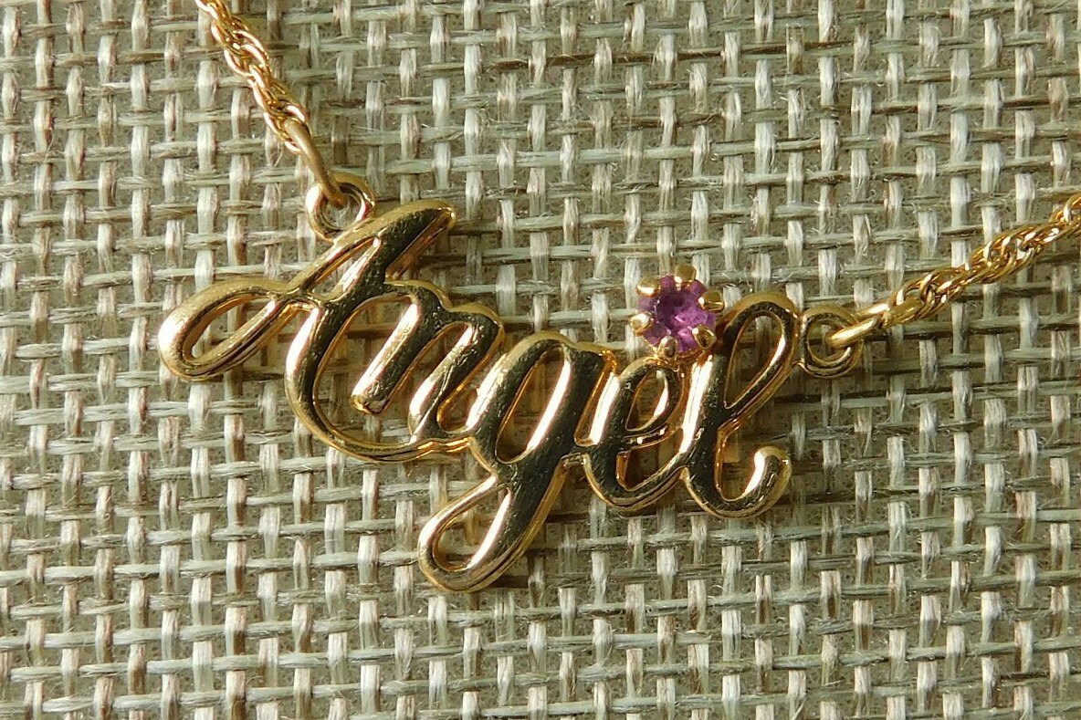 Avon angel birthstone necklace shop