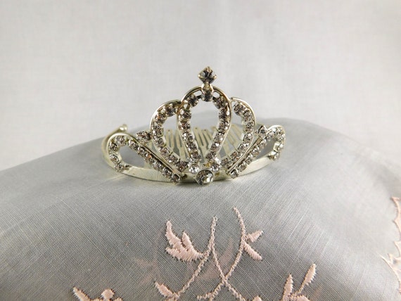 Two Vintage Tiaras, One for Little Girl & One for… - image 1