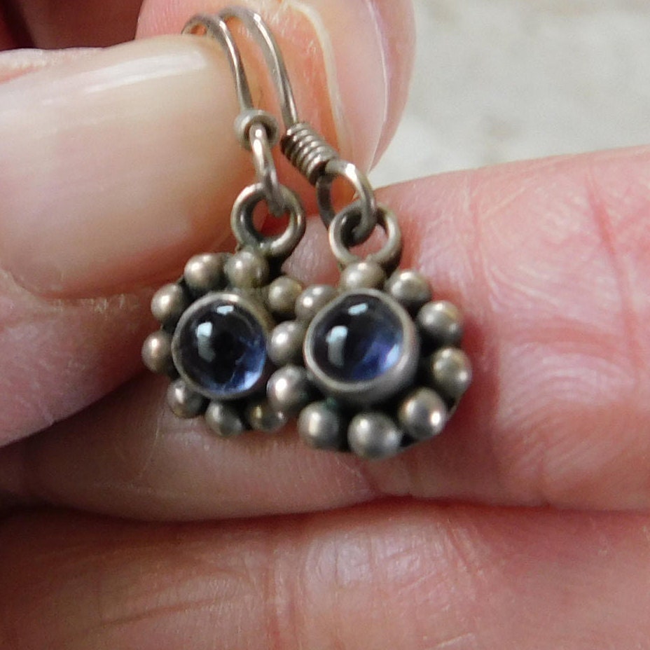 Grunge Jewelry Amethyst Earrings Grunge Earrings Amethyst Etsy