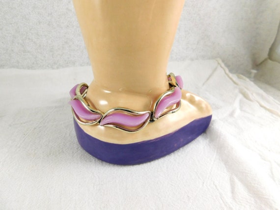 1950's Karu Arke Lavender Lucite Thermoset Bracel… - image 3