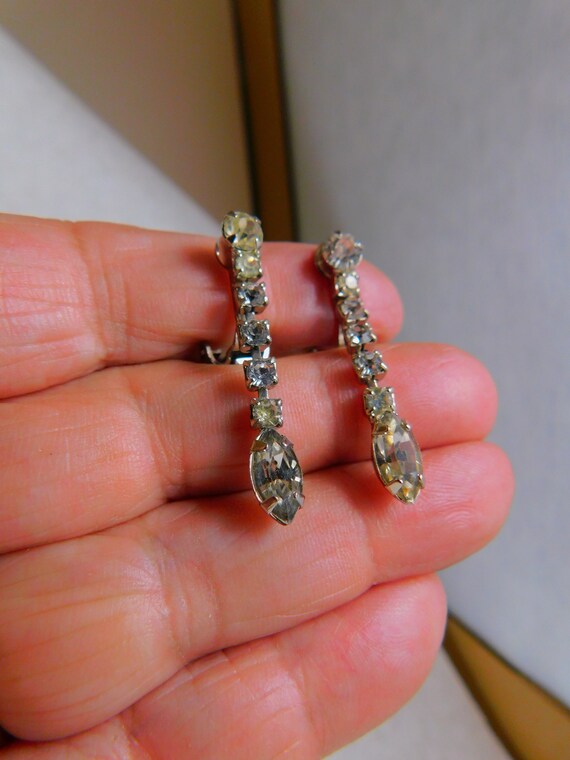 Art Deco Revival Mid Century Crystal Rhinestone D… - image 4