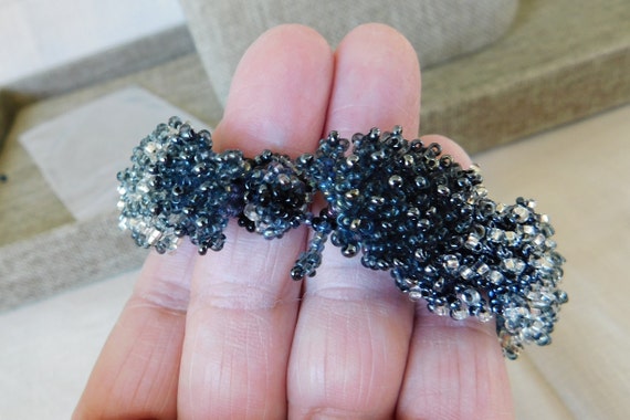Hand Crafted Beaded Caterpillar Bracelet, Hand Be… - image 4