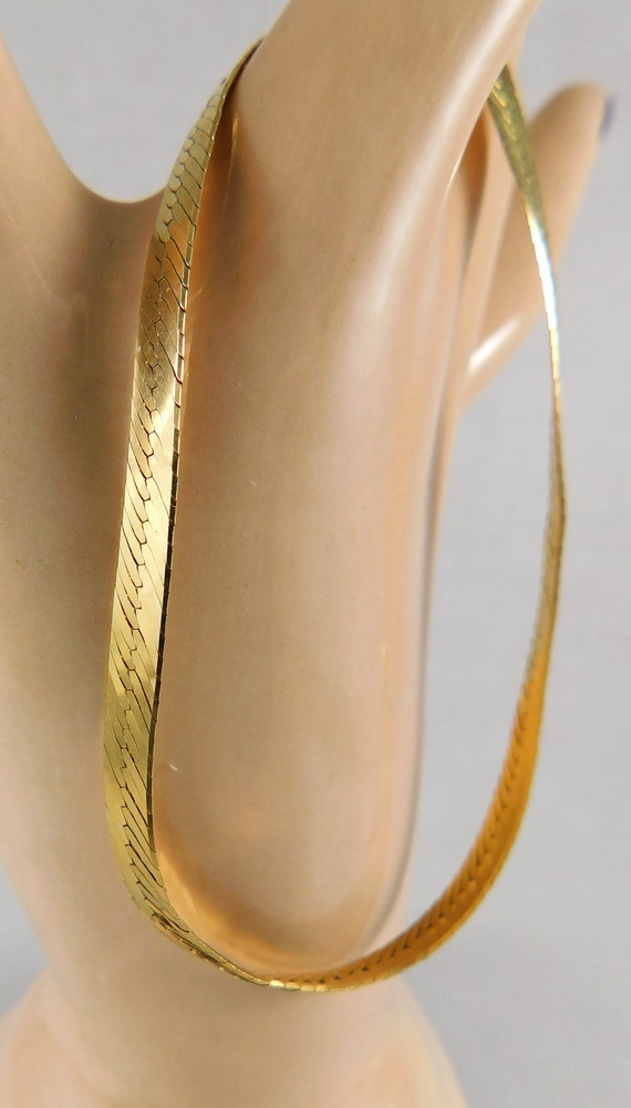 14KT Gold Herringbone Chain Bracelet, 5.62 Grams,… - image 5