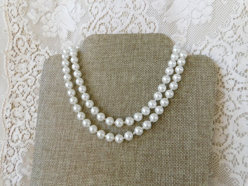 Quality Glass Faux Pearl Necklace Bridal Jewelry Pearl Wedding Necklace Bridal Wear