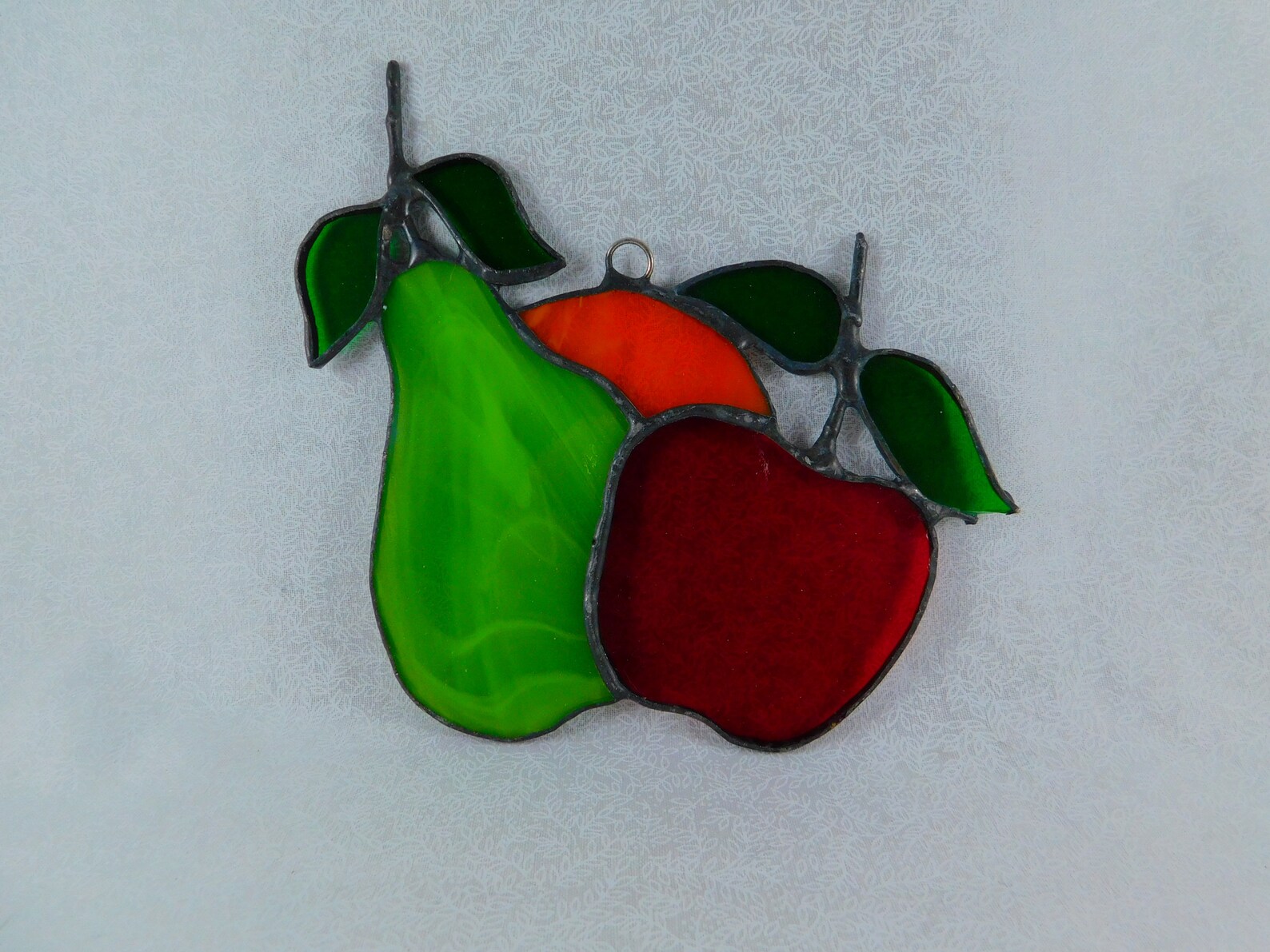 Hand Crafted Stained Glass Fruit Suncatcher Stained Glass Etsy
