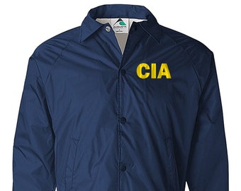 CIA Jacket Windbreaker, Government Agent Jacket, Secret Service Jacket