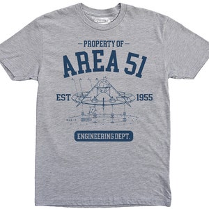 Property of Area 51 t-shirt, Engineering department, Alien, UFO, Engineer, Space