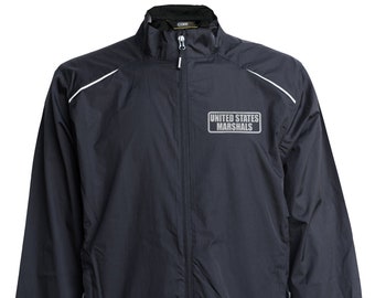 Veste US Marshals, coupe-vent, Design réfléchissant, United States Marshals