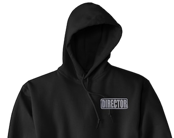 Film Director hoodie, REFLECTIVE LOGO,  hooded sweatshirt, Movie Director