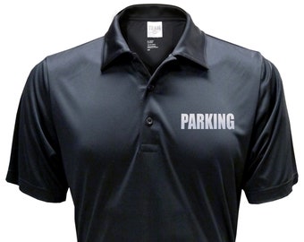 Parking Staff Polo shirt with REFLECTIVE design, Performance Polo, Valet parking