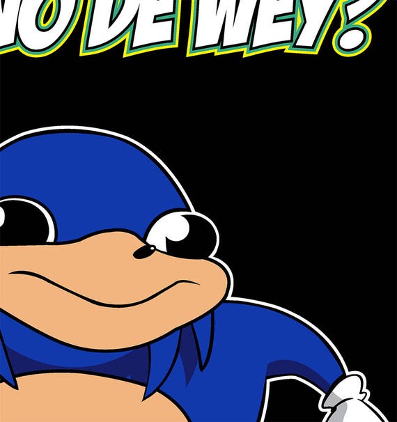 Sonic Knuckles Ugandan Obey Knuckles T-Shirt Meme Funny.