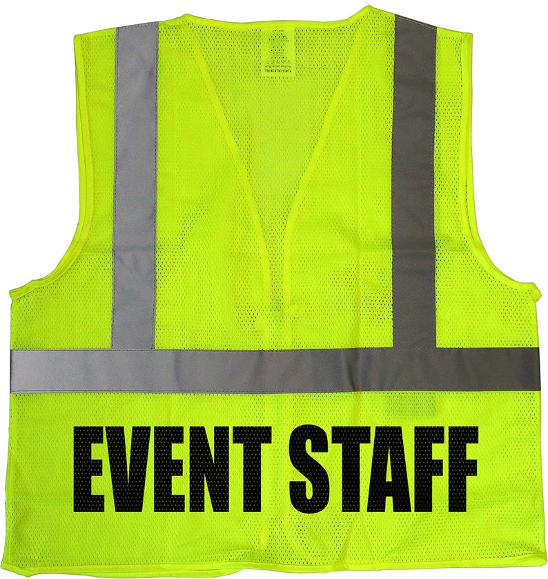 Event Staff Mesh Vest Trade Show Safety Vest Expo | Etsy