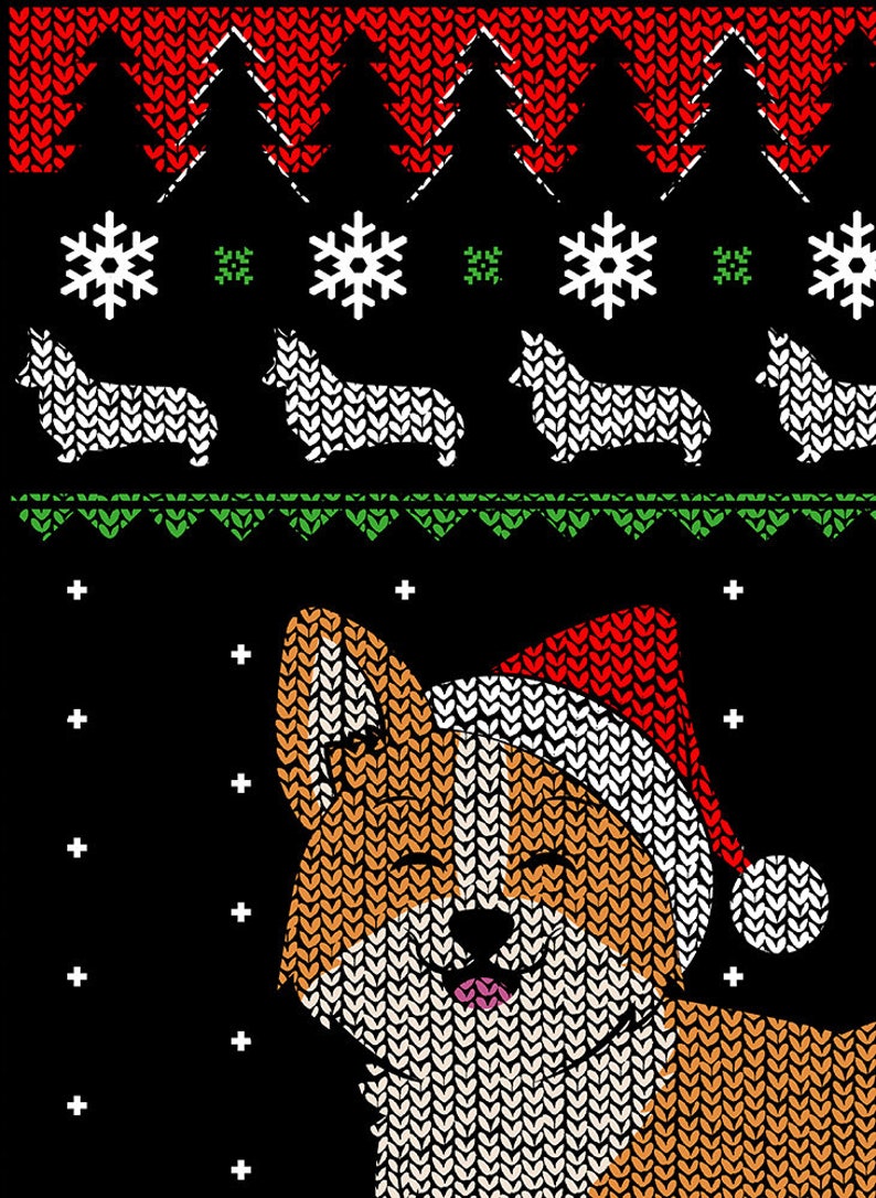 Ugly Christmas Sweater Christmas Dogs Etsy