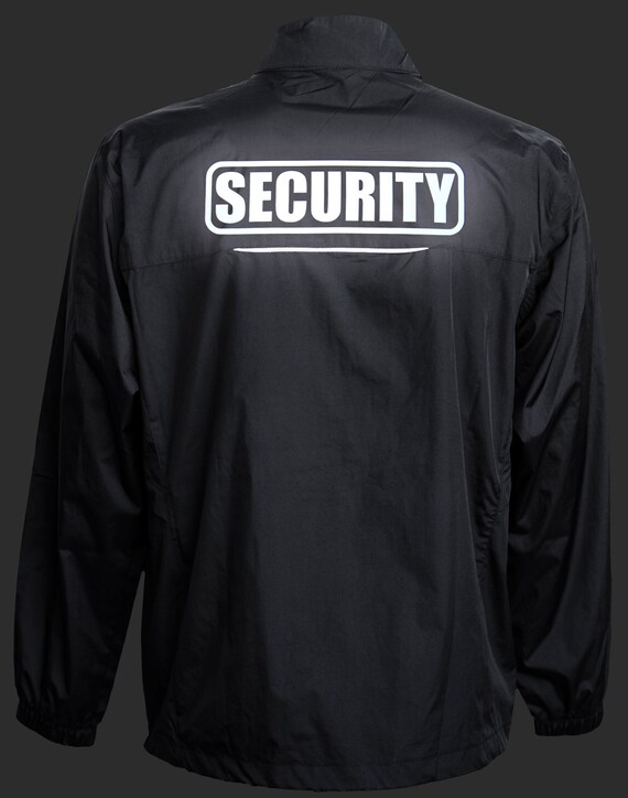 Conspiracytee Security Jacket, Windbreaker, Reflective Design, Security Guard, Professional