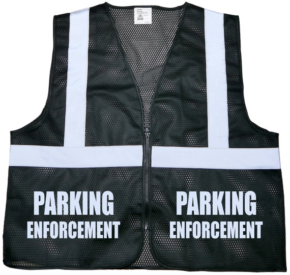 Black reflective safety vest hot sale