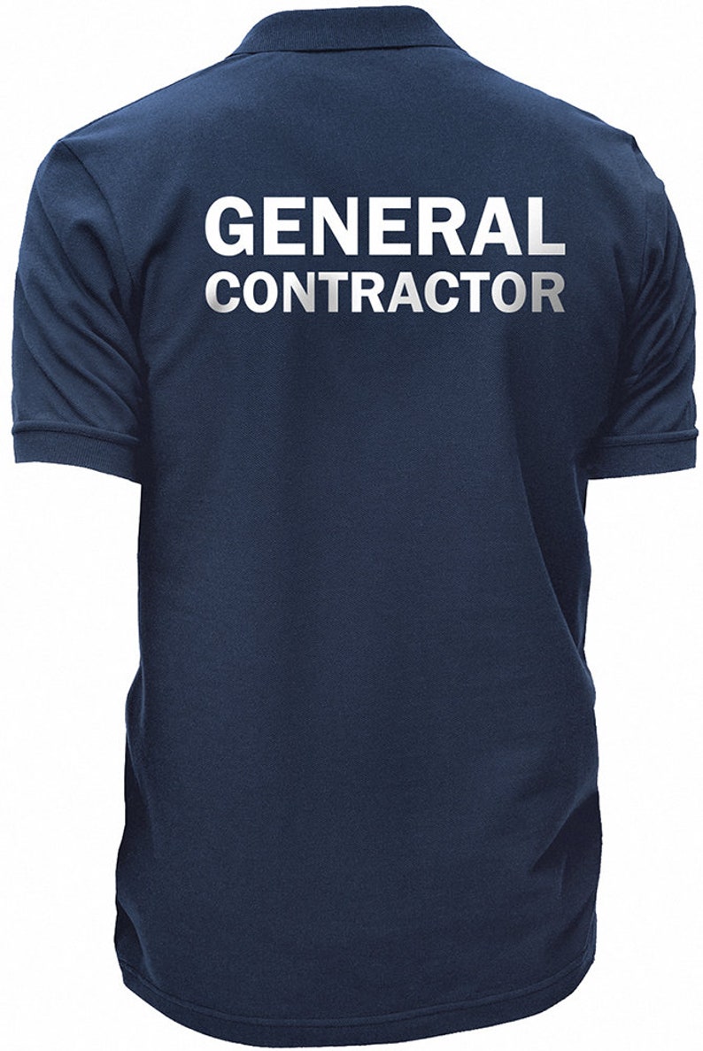 General Contractor Polo Shirt Construction Polo Manager Etsy