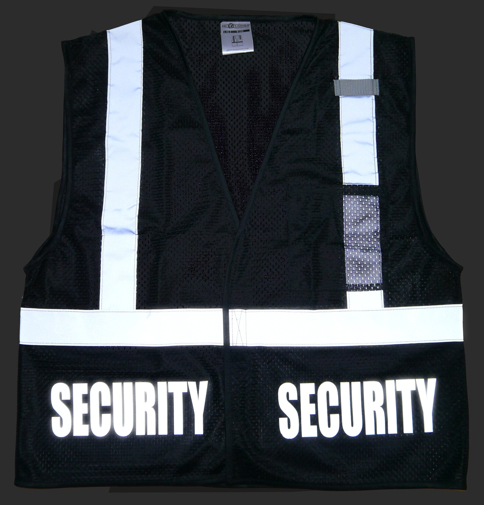 Security Safety Vest Black REFLECTIVE Design High Etsy Canada