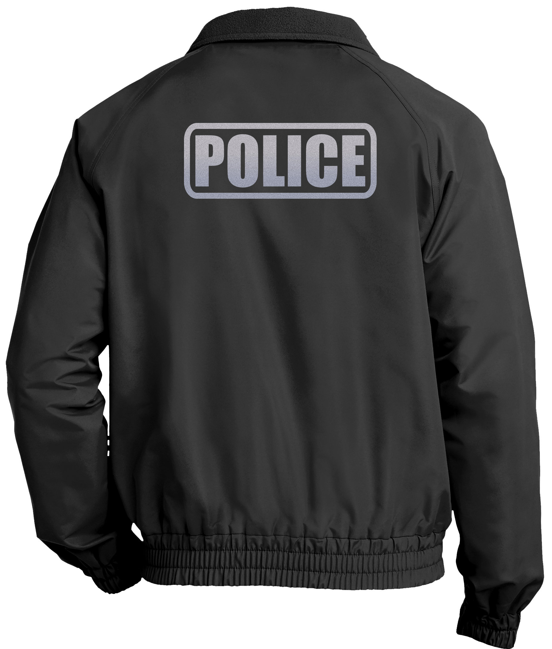 Police economy jacket REFLECTIVE logo fleece lining Police Etsy
