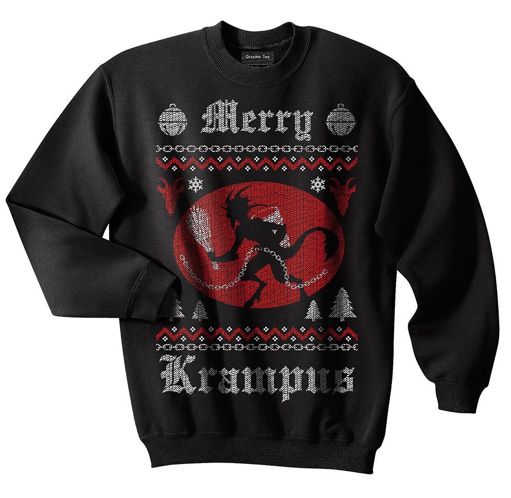 Krampus knit ugly christmas clearance sweater