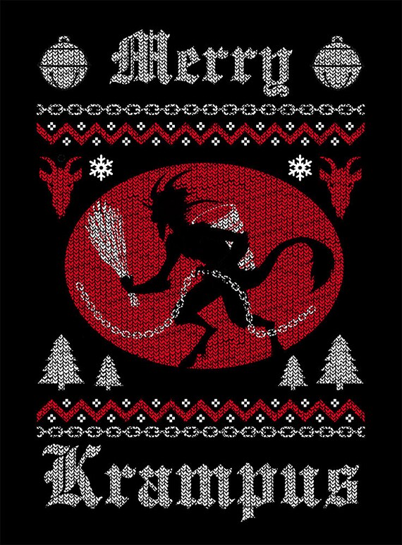 Krampus ugly clearance sweater