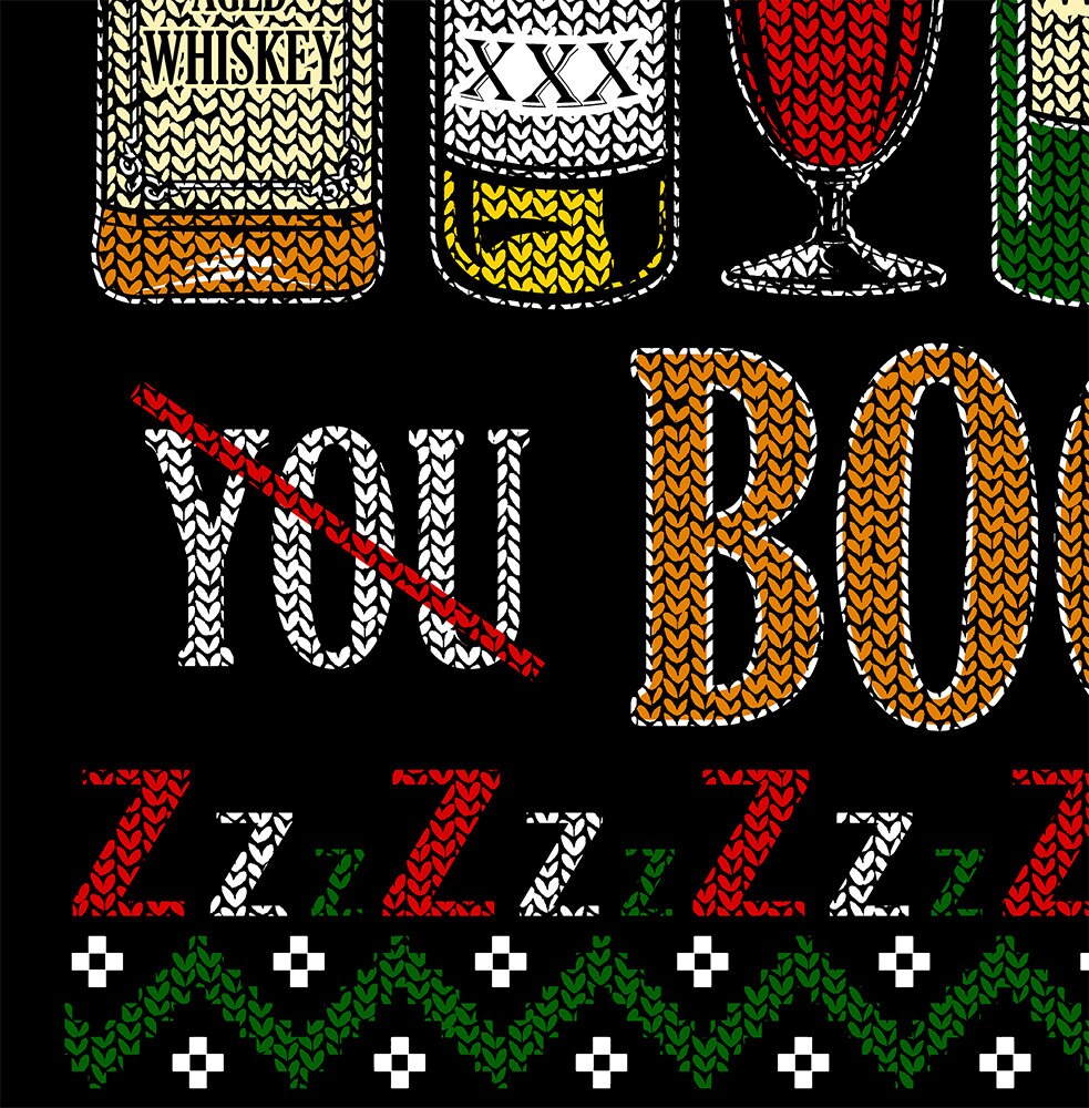 Funny drinking christmas sweaters clearance