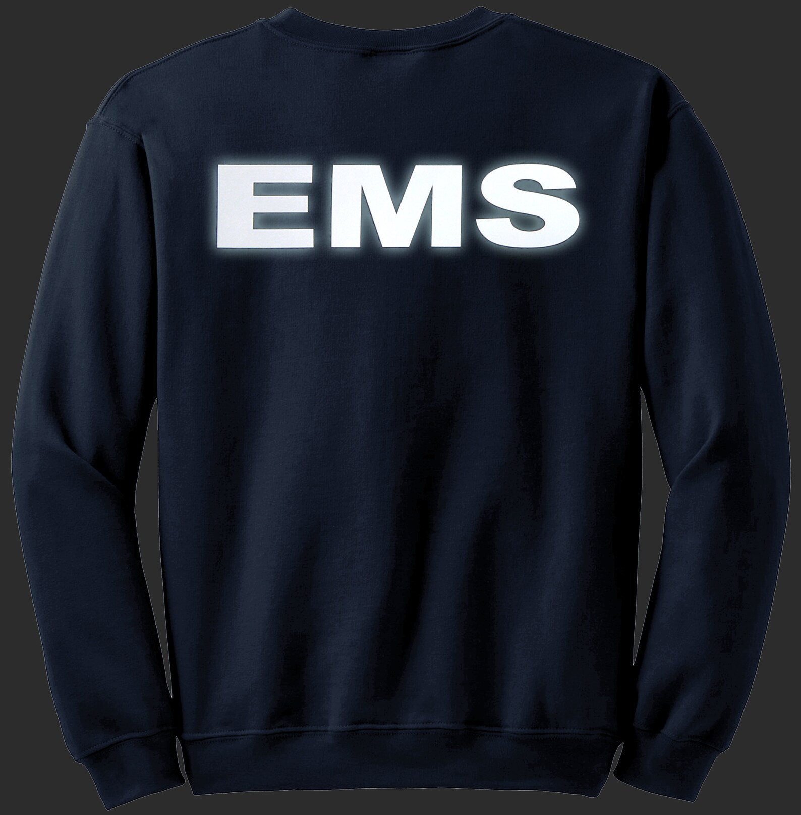 EMS Navy Sweatshirt With REFLECTIVE LOGO Emergency Medical - Etsy