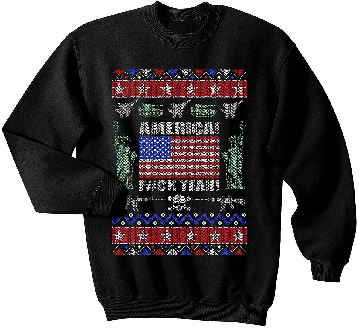 patriotic christmas sweater