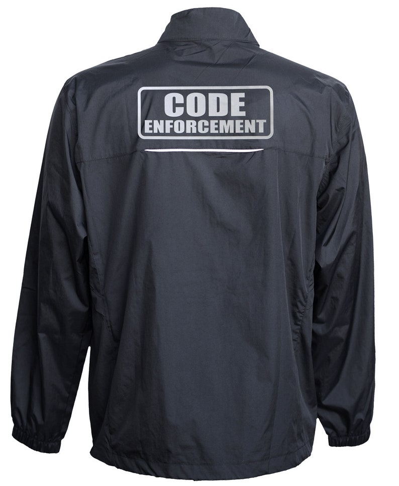 Code Enforcement Officer Jacket Windbreaker Reflective Etsy