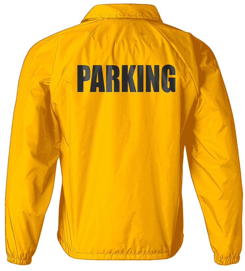 Parking Attendant Jacket Black Parking Staff Valet Event Etsy