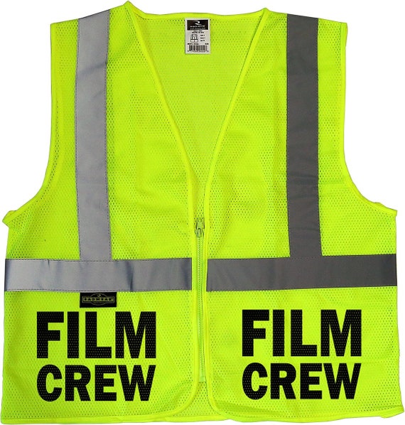 Film Crew Vest High Visibility Vest Mesh Vest Safety Vest Etsy