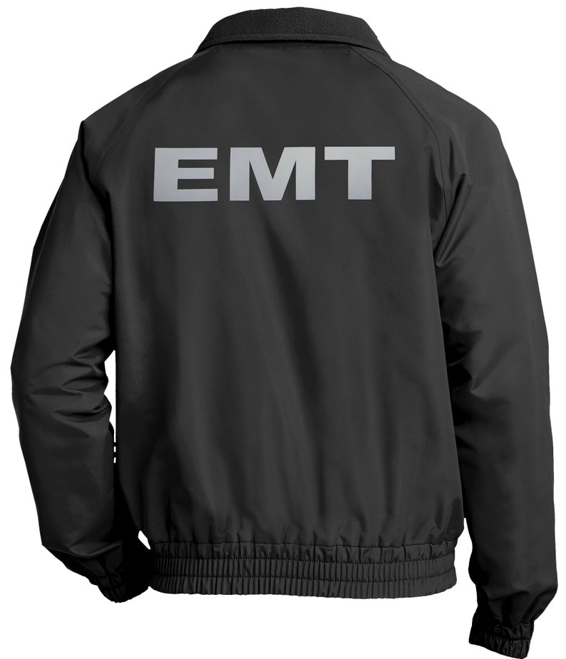EMT economy jacket REFLECTIVE logo fleece lining Emergency Etsy
