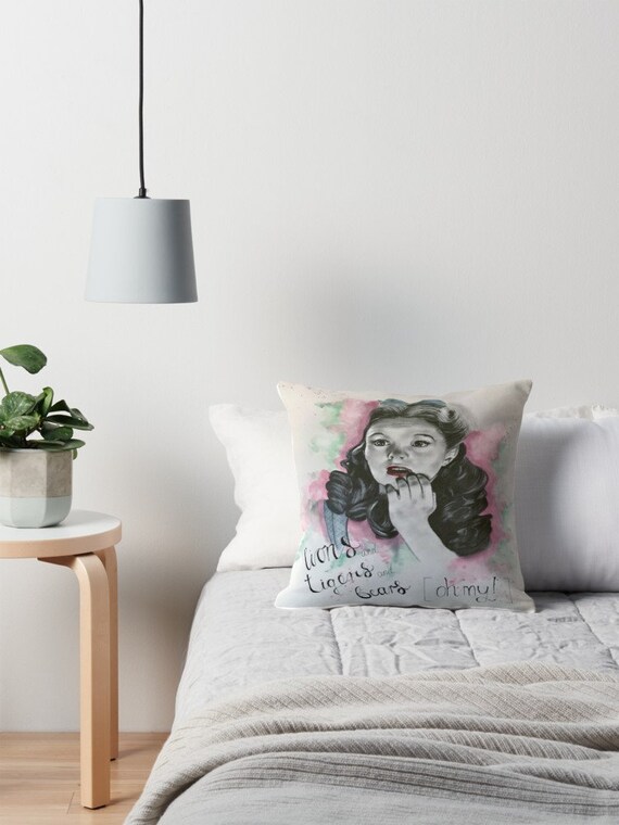 Wizard Of Oz Cushion Cover Dorothy Original Art Movie Art Pillow Fabric Decorative Living Kids Bedroom Gift