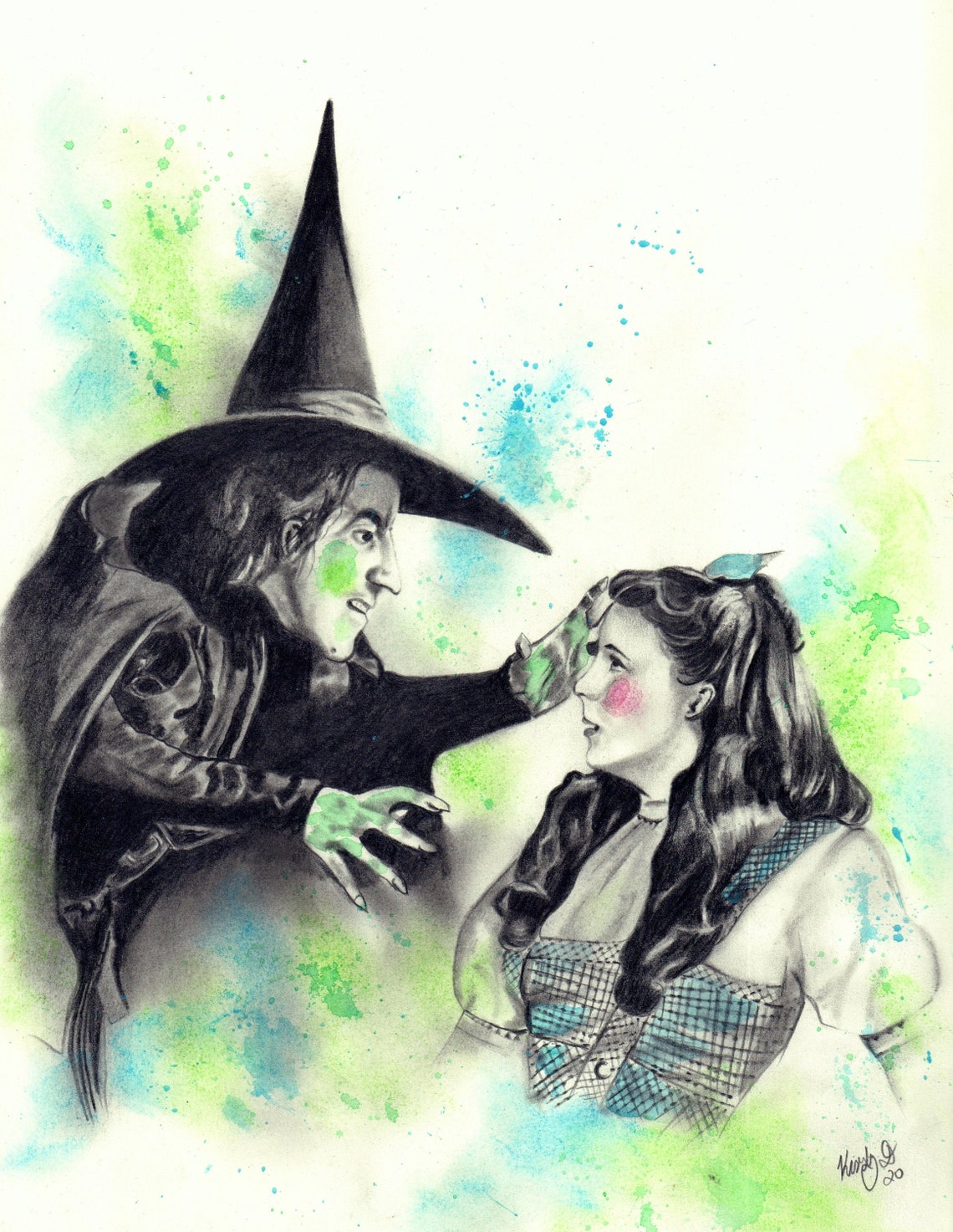 Wizard of Oz Art Print / Wicked Witch of the West / Wall Art / Etsy