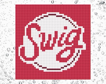 Sippin' Pretty Needlepoint Mönster | Direktnedladdning | Nålsticksdiagram | Rolig dryckes- och presentdekoration