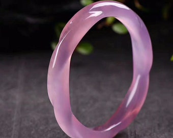 54-64 mm Chine Belle Fashion Noir Vert Jade Gems Bracelet Jonc 003