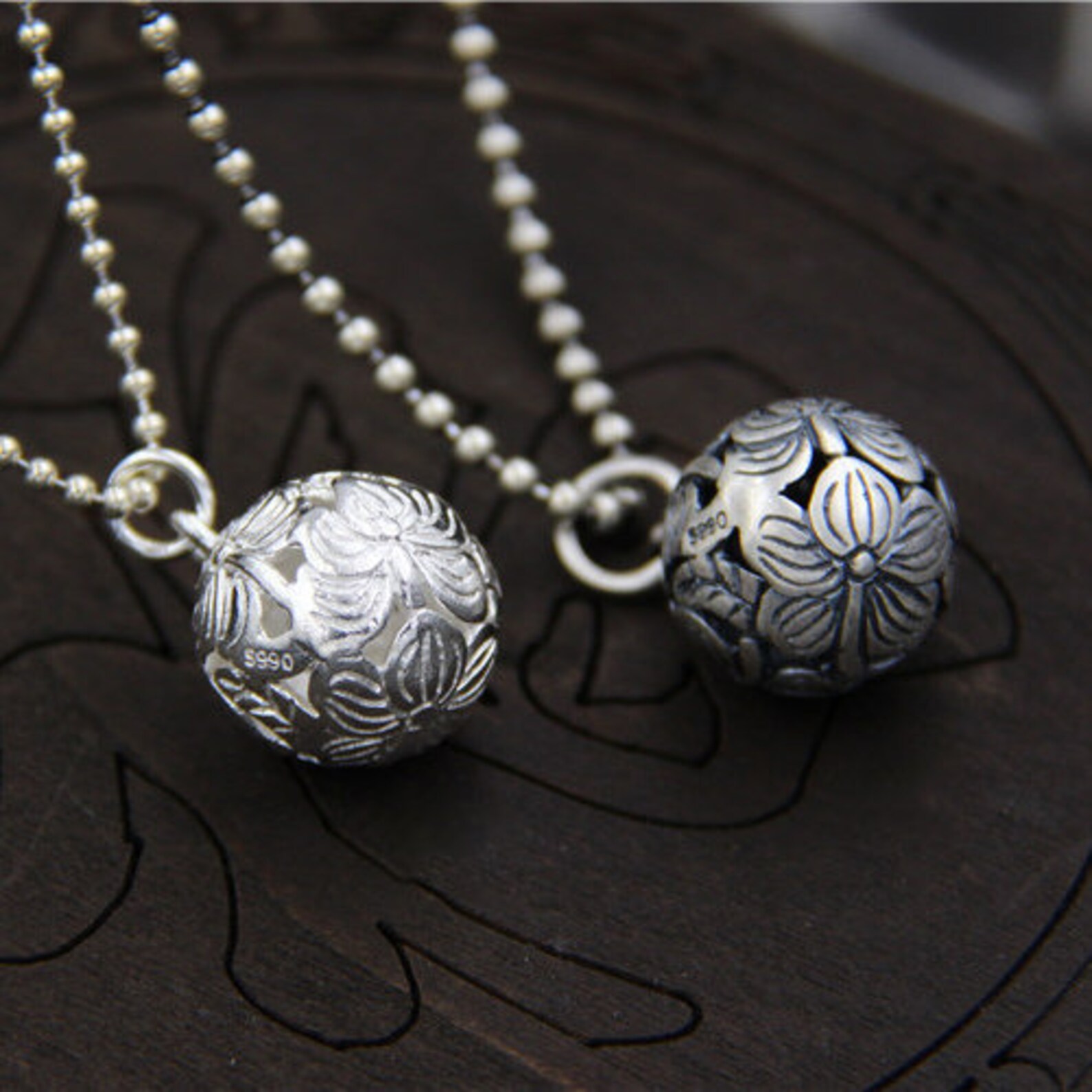 Solid S990 Pure Silver Pendant Vintage Pendant Thai Silver Etsy