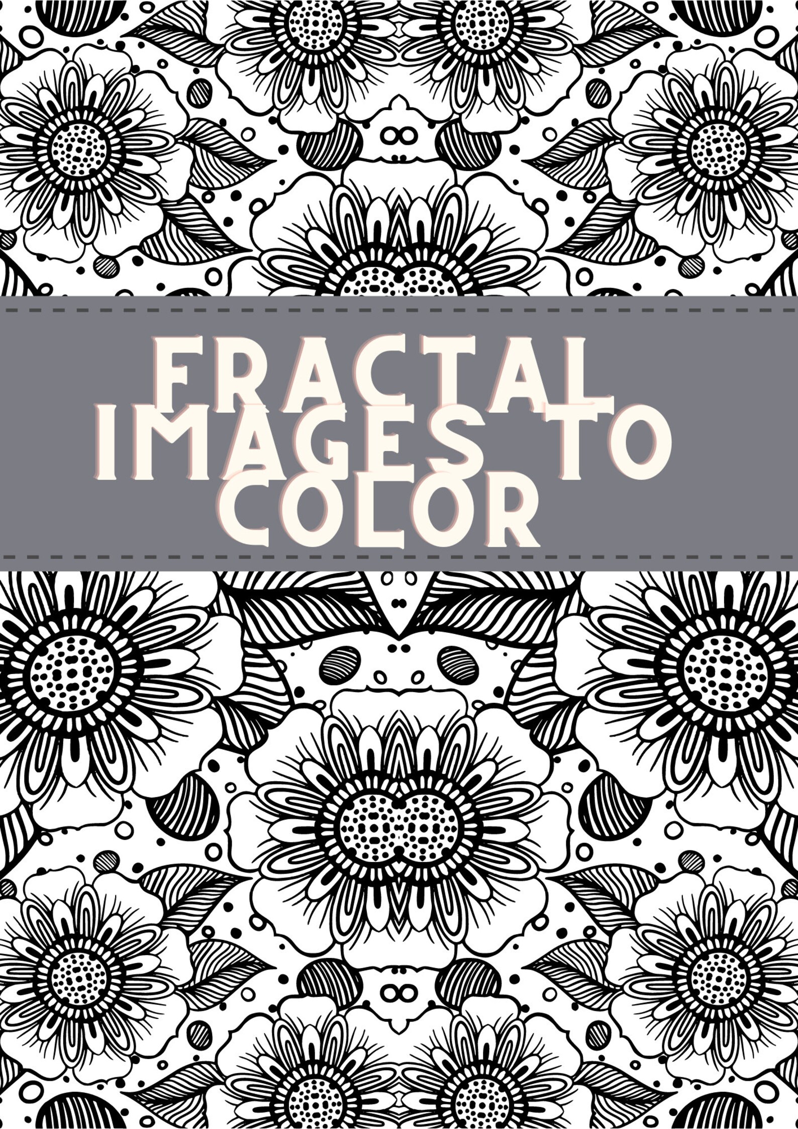 Fractal Coloring Pages. Downloadable Coloring Book. - Etsy