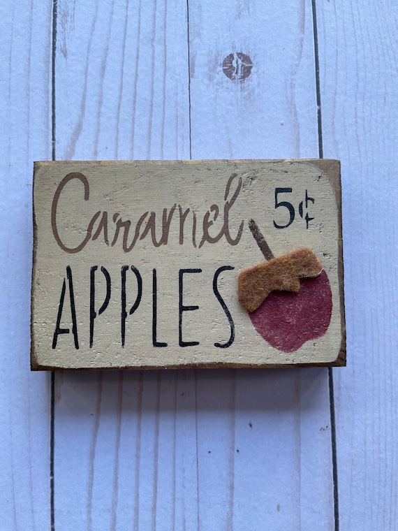 Apple decor, Caramel Apples, Apple tiered tray, Fall tiered tray, Apple sign, Apple Decoration