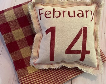 Valentine Pillow, Valentine Decor, Valentines Day, Farmhouse Valentine, Primitive Valentine