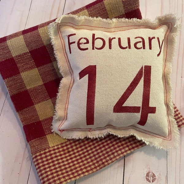 Valentine Pillow, Valentine Decor, Valentines Day, Farmhouse Valentine, Primitive Valentine