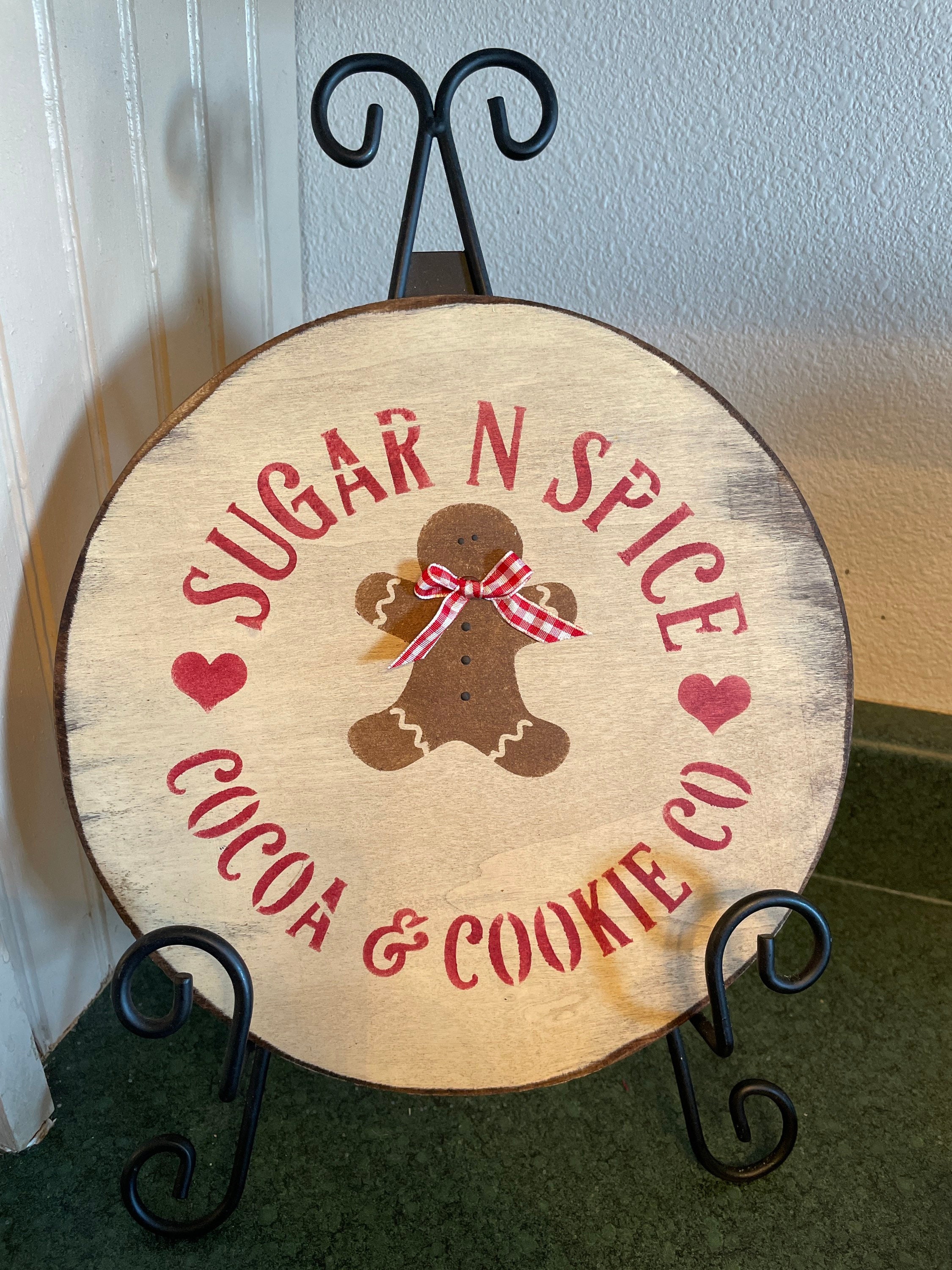 Gingerbread Sign, Bakery Sign, Hot Cocoa Bar Sign, Gingerbread Decor ...
