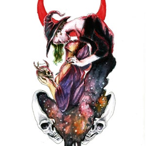 Witches Summoning Print. Lesbian art, queer, lgbtq, NanCran