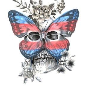 Trans Skull Print. Gay art, queer, lgbtq, Anatomy, NanCran pride