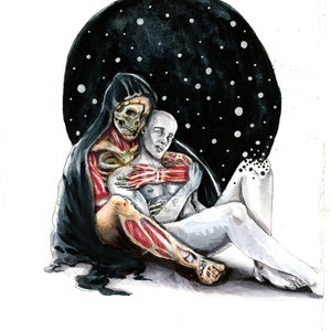Death Embrace. Gay art, queer, lgbtq, NanCran
