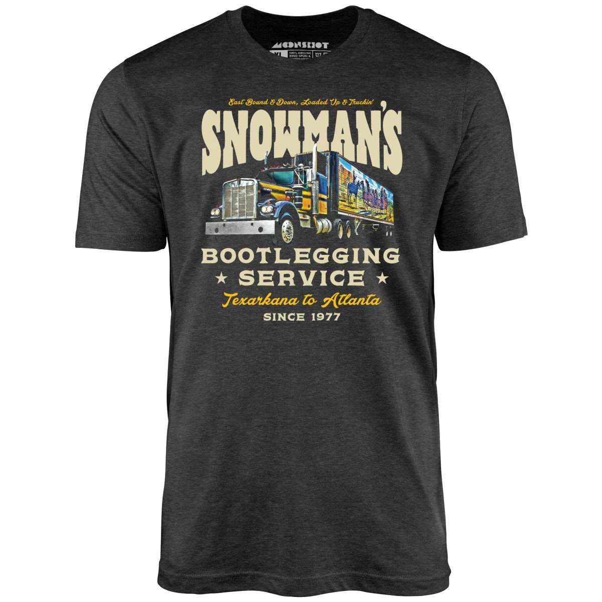 Snowman's Bootlegging Service - Unisex T-shirt - Smokey