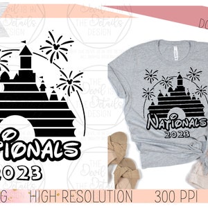 Nationals Castle - Mouse World inspiriert Gipfel (Ext. Jahre) SVG PNG, Vektordateien - Schneidbare Cricut-Dateien - Sofortiger Download digitale Dateien