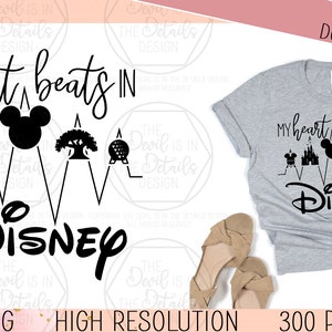 My Heart Beats - SVG PNG, Vectorbestanden - Cricut Silhouette-bestanden - Instant Download-bestanden