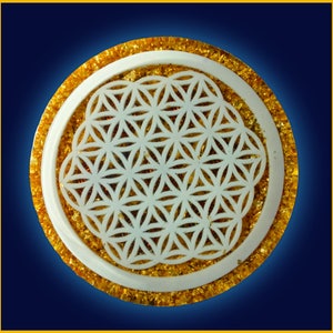 Flower of Life Clearing Plate
