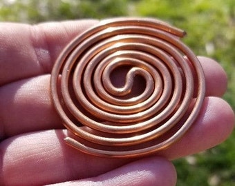 6 Large Copper Coils for Orgone Creations