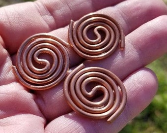 6 Small Copper Coils for Orgone Creations